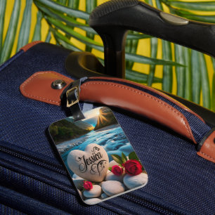 Jessica's Heart Stone River Gepäckanhänger