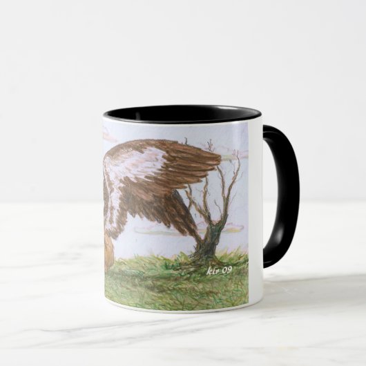 "Jessicas Sturmtaucher-" Tasse (VorderseiteRechts)