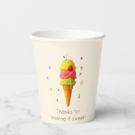 Jessica's Sweet Bash - Ice Cream Celebration Cups Pappbecher