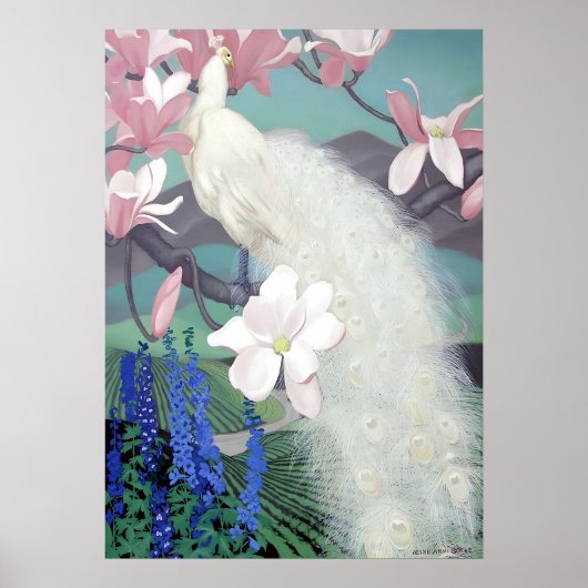 Jessie Arms Botke - Pfau Poster (Vorne)