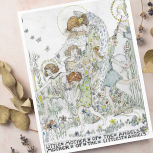 Jessie M. King Kleine Mutter der Engel Postkarte