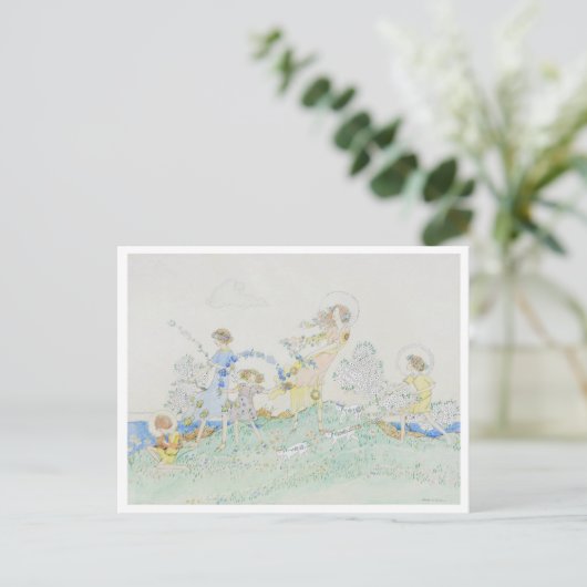 Jessie M. King Summer Day Postcard Postkarte (Stehend Vorderseite)