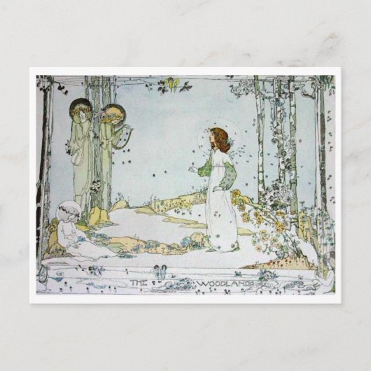 Jessie M. King - The Woodland Postkarte (Vorderseite)
