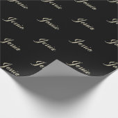 Jessie white gold Handwriting Geschenkpapier (Ecke)