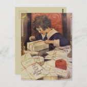 Jessie Wilcox Smith Child Wrapping präsentiert Pos Postkarte (Vorne/Hinten)