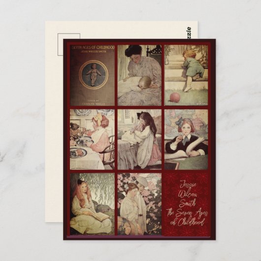 Jessie Wilcox Smith Das Siebenfache der Kindheit Postkarte (Vorne/Hinten)