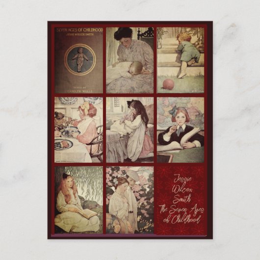 Jessie Wilcox Smith Das Siebenfache der Kindheit Postkarte (Vorderseite)