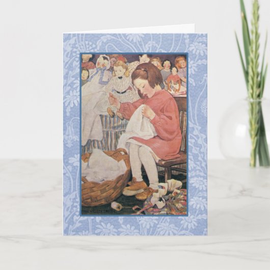 Jessie Wilcox Smith Kunstwerk. Karte (Vorderseite)