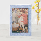 Jessie Wilcox Smith Kunstwerk. Karte (Gelbe Blume)