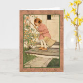 Jessie Wilcox Smith Kunstwerk. Karte (Gelbe Blume)