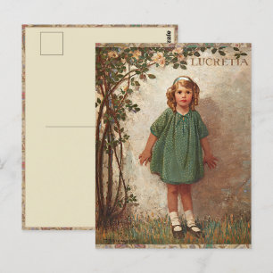 Jessie Wilcox Smith "Lucretia" Kleines Mädchen Postkarte