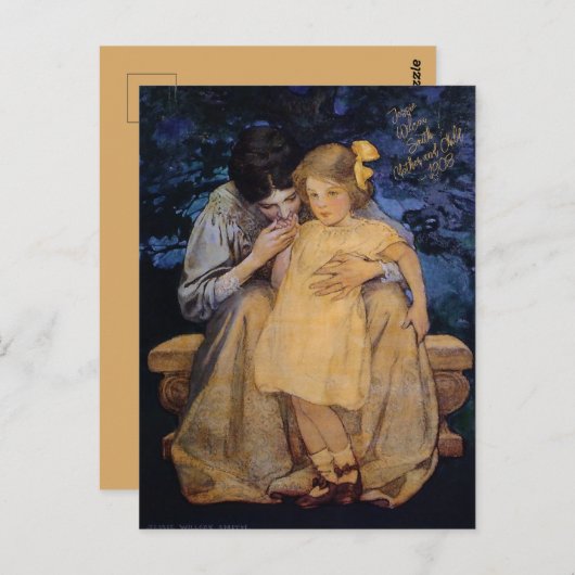 Jessie Wilcox Smith Mutter und Kind Postkarte (Vorne/Hinten)