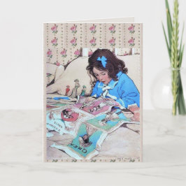 Jessie Wilcox Smith Paper Dolls Floral Karte