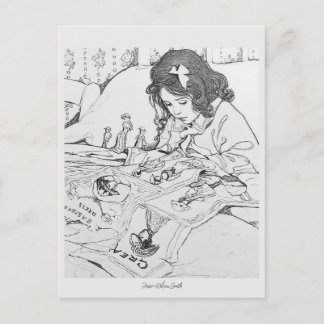 Jessie Wilcox Smith Papierpuppen Color Me Postkarte