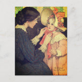 Jessie Wilcox Smith "The Pink Bonnet" Postkarte (Vorderseite)