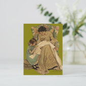 Jessie Wilcox Smith "The Sewing Lesson" Postkarte (Stehend Vorderseite)