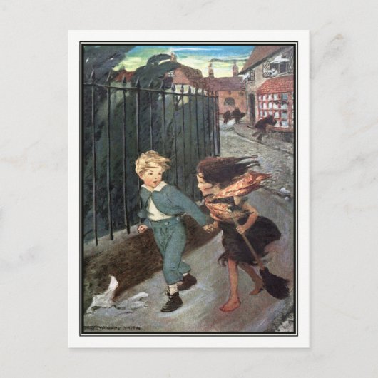 Jessie Willcox Smith - Diamond und das kleine Mädc Postkarte (Vorderseite)