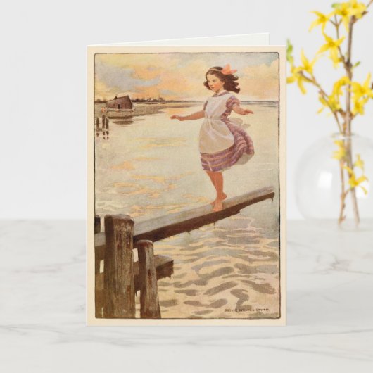 Jessie Willcox Smith Greeting Card Abbildung Karte (Gelbe Blume)