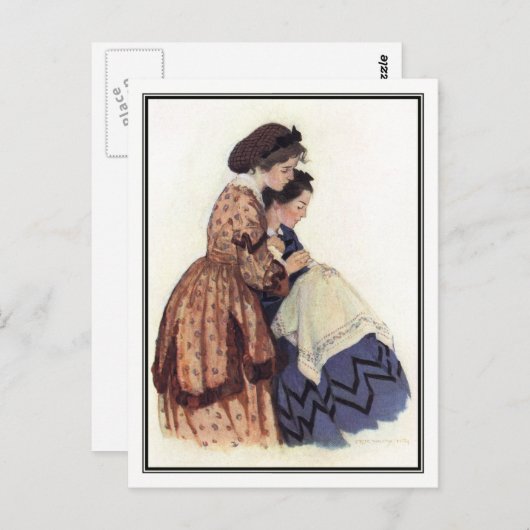 Jessie Willcox Smith - Jo und Beth Postkarte (Vorne/Hinten)