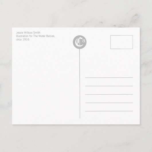 Jessie Willcox Smith Water Babies CC0599 Postcard Postkarte (Rückseite)