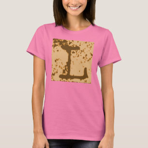 Jessies Buchstabe "L" Monogramm-T - Shirt