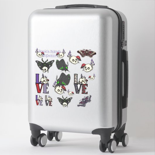 Jessie's Friends Moths and Skulls Sticker Set (Koffer)