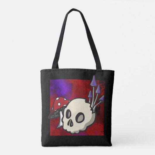 Jessie's Friends Skull and Mushrooms Tasche (Rückseite)