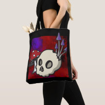 Jessie's Friends Skull and Mushrooms Tasche