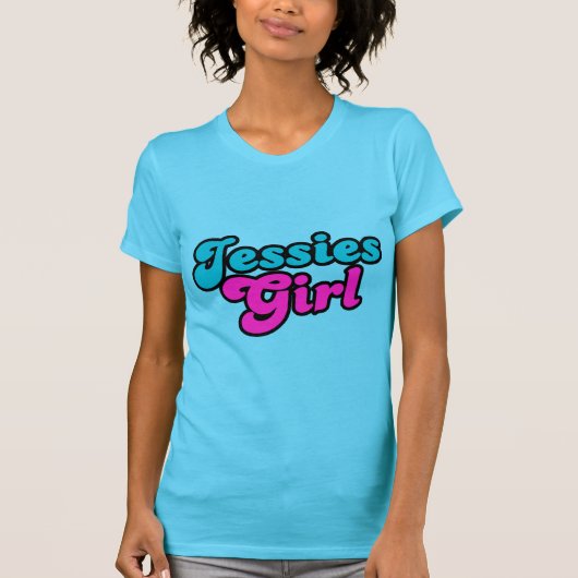 Jessies Girl Flirt 80er Retro T-Shirt (Vorderseite)