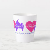 Jessika Klide Romance Logo-Latte Milchtasse (Vorderseite)