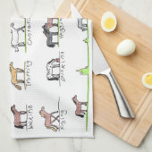 Jesss Ponys Geschirrtuch (Viertel Falte)