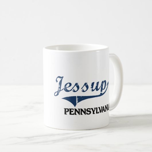 Jessup Pennsylvania Stadt-Klassiker Kaffeetasse (VorderseiteRechts)