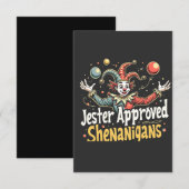 Jester Approved Shenanigans Circus Clown Dankeskarte (Vorne/Hinten)