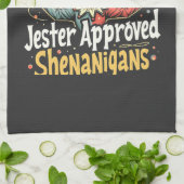 Jester Approved Shenanigans Circus Clown Geschirrtuch (Gefaltet)