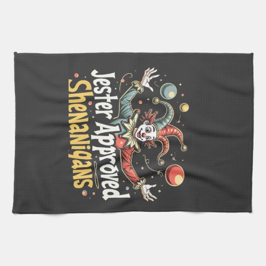 Jester Approved Shenanigans Circus Clown Geschirrtuch (Horizontal)