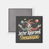 Jester Approved Shenanigans Circus Clown Magnet (Vorderseite/Rückseite)