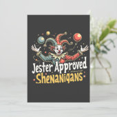 Jester Approved Shenanigans Circus Clown Save The Date (Stehend Vorderseite)
