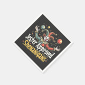 Jester Approved Shenanigans Circus Clown Serviette (Ecke)