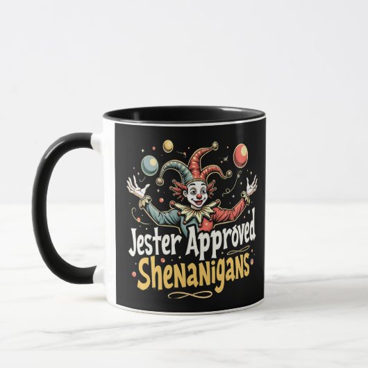Jester Approved Shenanigans Circus Clown Tasse (Links)