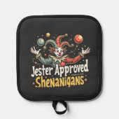 Jester Approved Shenanigans Circus Clown Topflappen (Vorderseite)