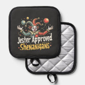 Jester Approved Shenanigans Circus Clown Topflappen (Vorderseite/Rückseite)
