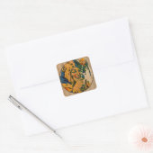 Jester aus den 1920er Jahren Quadratischer Aufkleber (Umschlag)