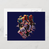 Jester Card Player Postkarte (Vorne/Hinten)