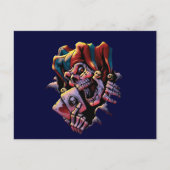 Jester Card Player Postkarte (Vorderseite)