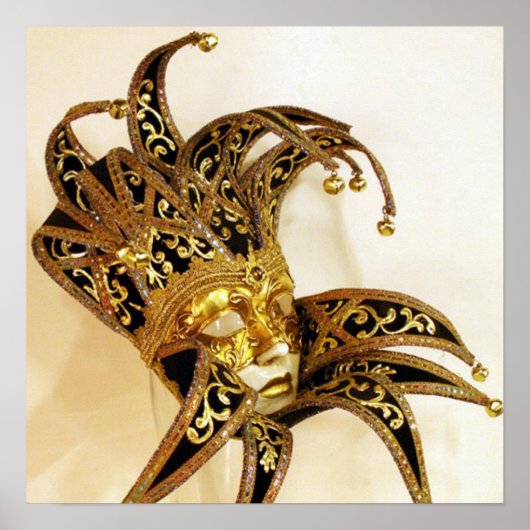 JESTER CARNIVAL MASK POSTER (Vorne)