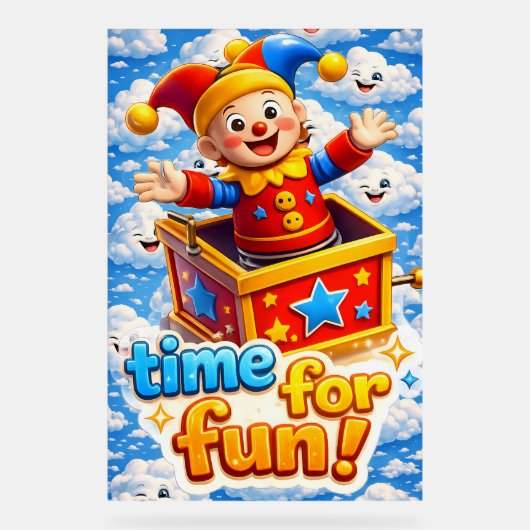 Jester celebration acrylschild (Vorderseite)