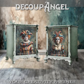 Jester Couple - 2 Designs - Decoupage - Seidenpapier