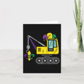 Jester Crane Mardi Gras Niedlich Boys Kids Kleinki Karte (Vorderseite)