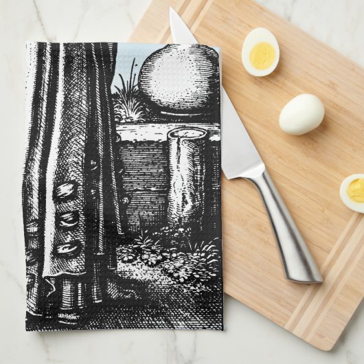 Jester Death und der Maiden Geschirrtuch (Viertel Falte)