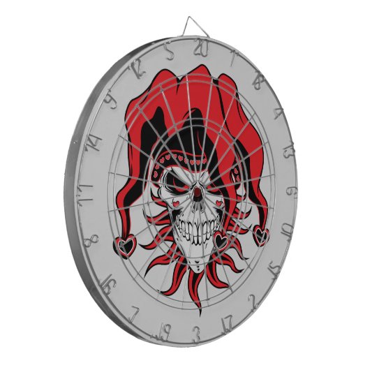 Jester der Liebe Dartscheibe (Vorderseite Links)